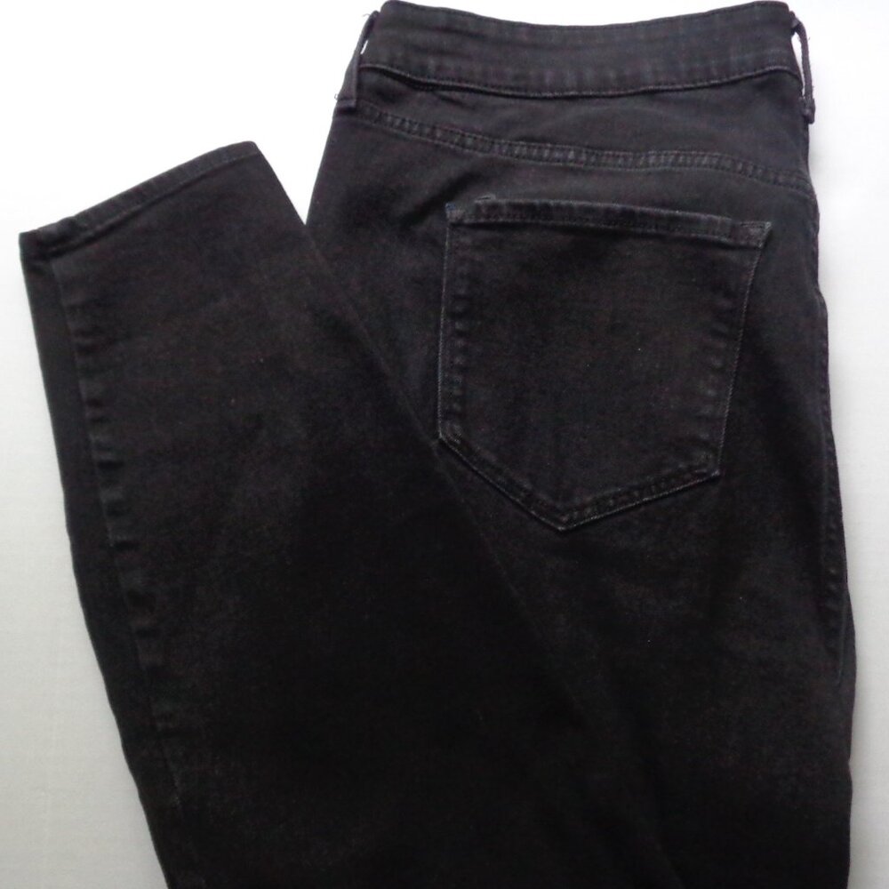Old Navy Wow Super Skinny Jeans size 20 High Rise Stretch Black Denim #9